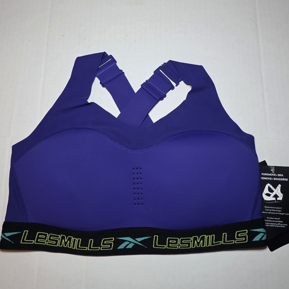 Les Mills Reebok PureMove+ Bra Sz S/M - Picture 1 of 5